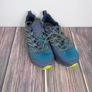 La Sportiva Jackal GTX Shoes Mens Size 11.5 Blue Yellow Gore-Tex Trail 2112-C